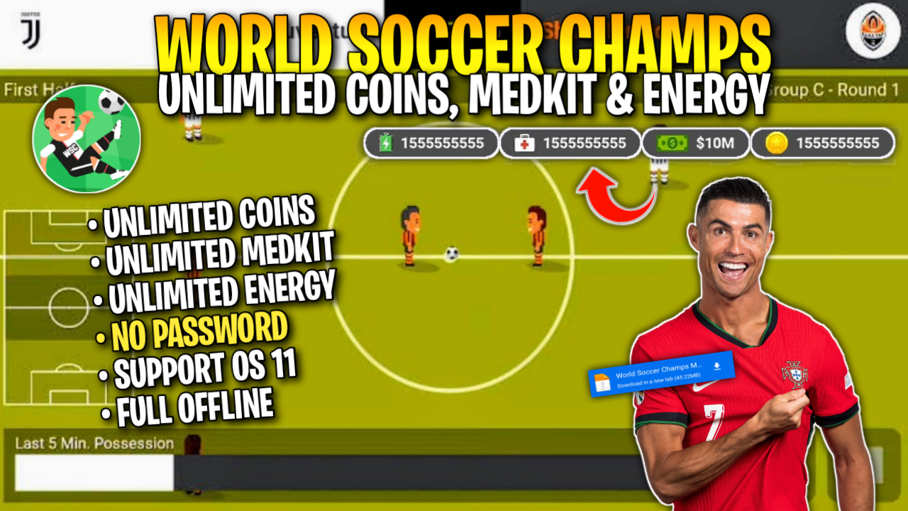 world soccer champions mod highly compressed 