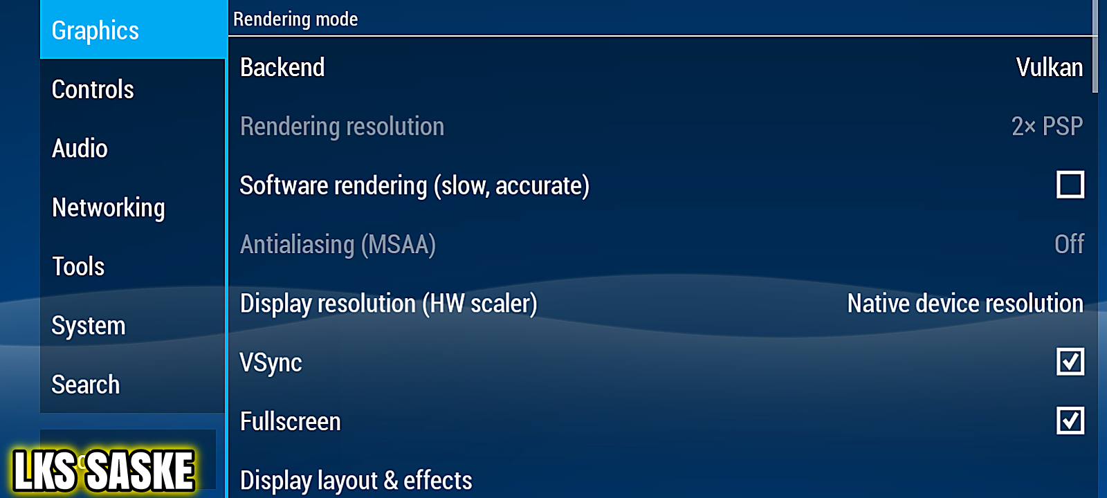 psp settings